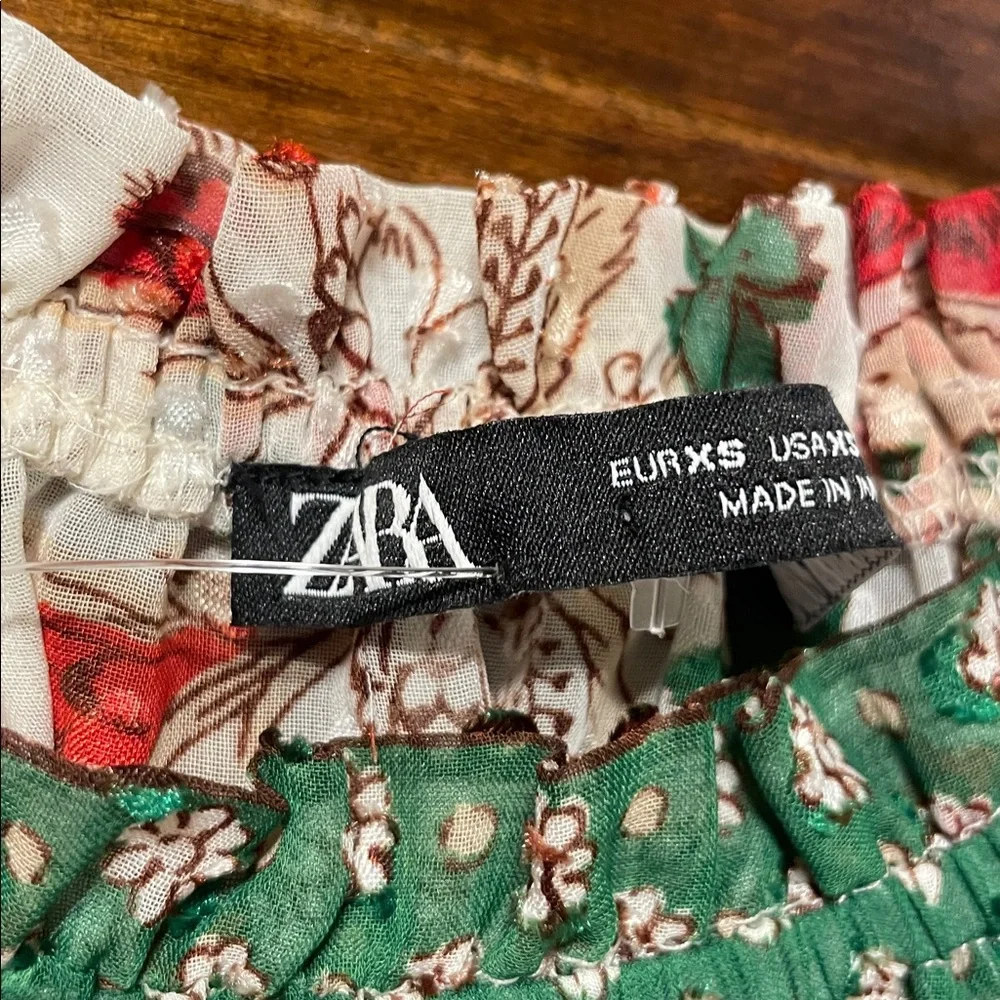 Zara Patchwork Printed Blouse - Picture 5 of 7